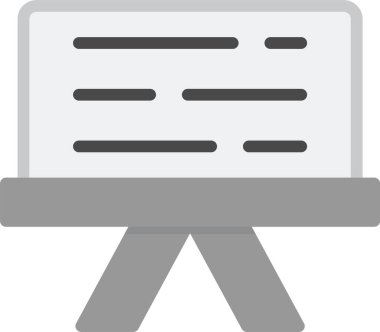 Bilgisayar izleyici simgesi ana hat biçiminde