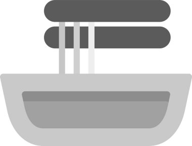 Yemek. Web simgesi basit illüstrasyon