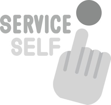 Kişisel bakım işareti. Basit resimleme