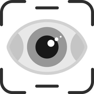 Göz simgesi vektör illüstrasyonu