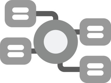 düz biçimli ağ sunucu veri simgesi