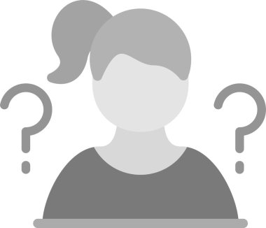 soru cevap kadın simgesi