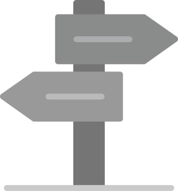 Yön ok yön simgesi düz biçimli