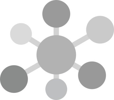 ağ bağlantısı simgesi, vektör illüstrasyonu