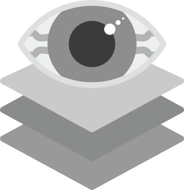 Göz simgesi vektör illüstrasyonu