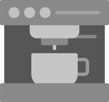 kahve makinesi simgesi, vektör illüstrasyonu basit tasarım