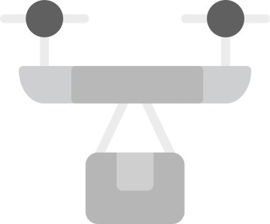 Drone Taşıma Simgesi, vektör illüstrasyonu basit tasarım