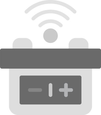 Otomatik Batarya Simgesi, vektör illüstrasyonu basit tasarım