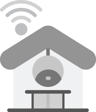 Akıllı Cctv Simgesi, vektör illüstrasyonu basit tasarım