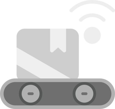 Akıllı Lojistik Simgesi, vektör illüstrasyonu basit tasarım