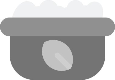 Sarımsak ikonu, vektör çizimi basit tasarım