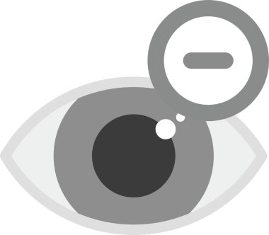 Miyop Simge, vektör illüstrasyonu basit tasarım