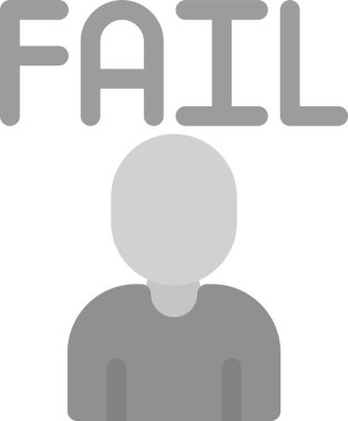 Başarısız Simge, vektör illüstrasyonu basit tasarım