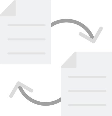 Belge Simgesi Kopyala, vektör illüstrasyonu basit tasarım