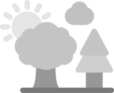 ağaç simgesi, vektör illüstrasyonu basit tasarım