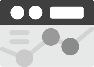 Web Analitik Simgesi, vektör illüstrasyonu basit tasarım