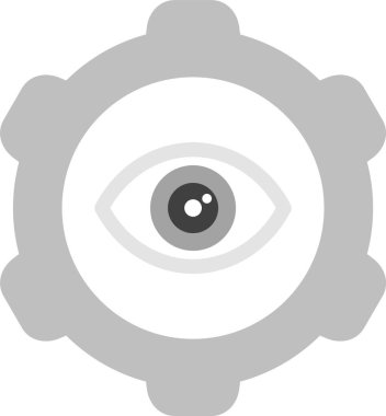 Göz Ayarlama Simgesi, vektör illüstrasyonu basit tasarım