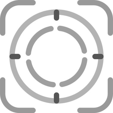 Simge hedefleniyor, vektör illüstrasyonu basit tasarım