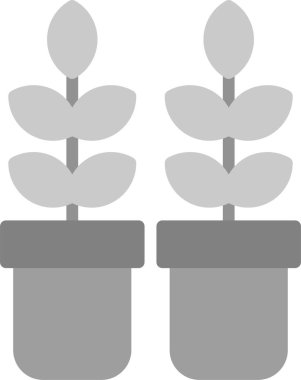 bitki simgesi, vektör illüstrasyonu basit tasarım