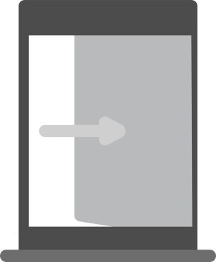 çıkış simgesi, vektör illüstrasyonu basit tasarım