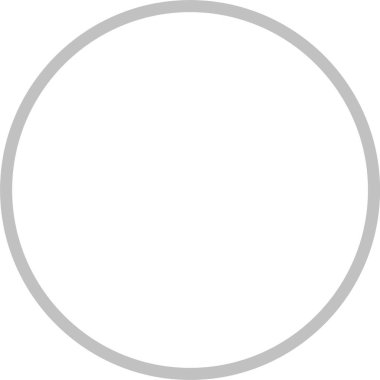 Çember simgesi, vektör illüstrasyonu basit tasarım