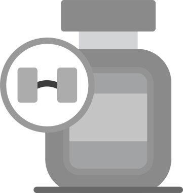 Protein Tozu Simgesi, vektör illüstrasyonu basit tasarım