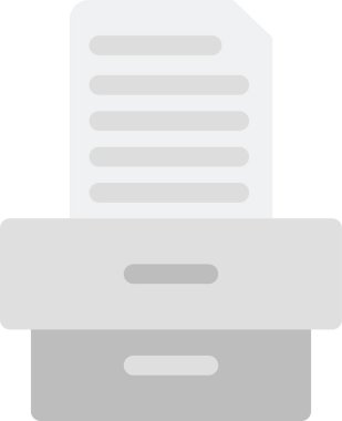 Proje Gelen Kutusu Simgesi, vektör illüstrasyonu basit tasarım