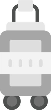 bagaj simgesi, vektör illüstrasyonu basit tasarım