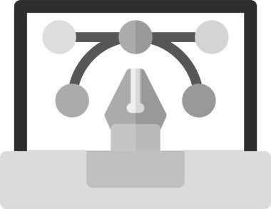 Tasarım Sistemi Simgesi, vektör illüstrasyonu basit tasarım