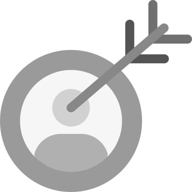 hedef simge, vektör illüstrasyonu basit tasarım