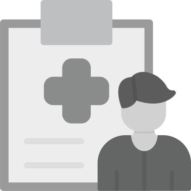 Sağlık Müfettişi Simgesi, vektör çizimi basit tasarım