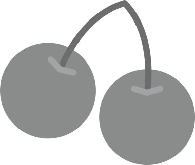 kiraz simgesi, vektör illüstrasyonu basit tasarım