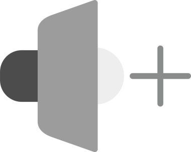 Ses simgesi, vektör illüstrasyonu basit tasarım