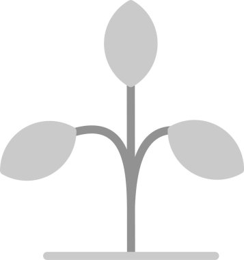 Yaprak simgesi, vektör illüstrasyonu basit tasarım