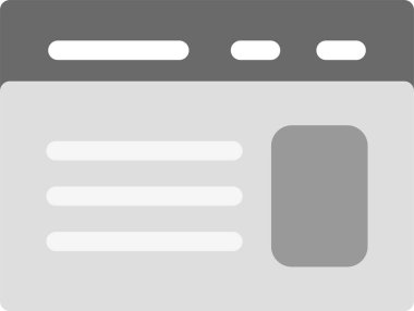 Çevrimiçi Araştırma Simgesi, vektör illüstrasyonu basit tasarım