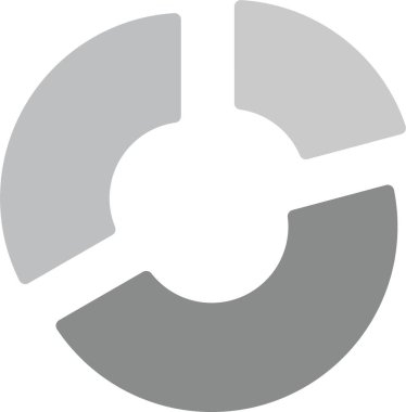 Bir pasta grafiğinin vektör çizimi