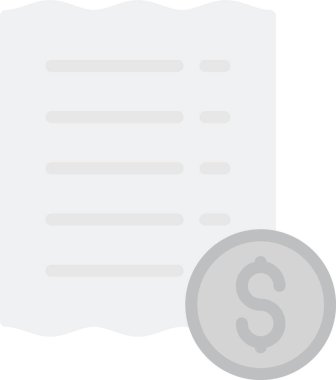 fatura simgesi, vektör illüstrasyonu basit tasarım