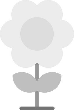 çiçek simgesi, vektör illüstrasyonu basit tasarım