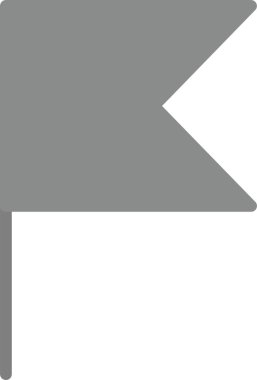 bayrak simgesi, vektör illüstrasyonu basit tasarım