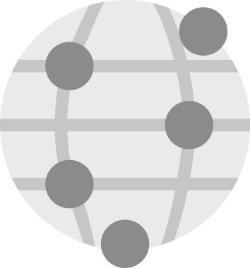 Ağ Simgesi, vektör illüstrasyonu basit tasarım