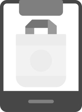 Dijital Düzen Simgesi, vektör illüstrasyonu basit tasarım