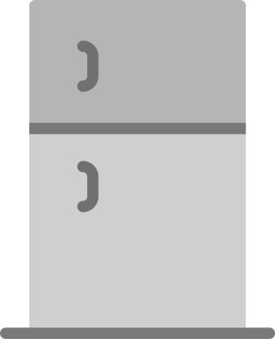 Gıda Depolama Simgesi, vektör çizimi basit tasarım