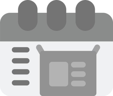 Aylık Teslimat Simgesi, vektör illüstrasyonu basit tasarım