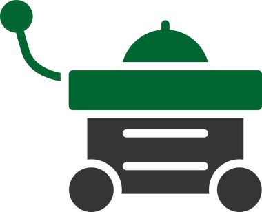 Yemek. Web simgesi basit illüstrasyon