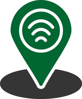 wifi işaretleyici vektör simgesi