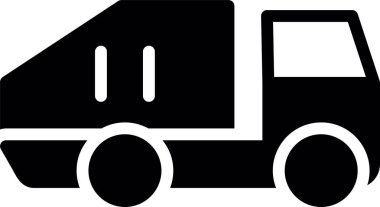 Arabanın minimalist vektör illüstrasyonu