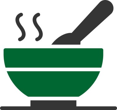 Düz stil yemek çorbası ikonu