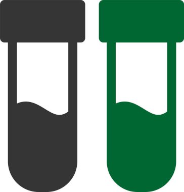 test tüpü, illüstrasyon, beyaz arkaplan üzerindeki vektör.