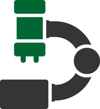 elektrik pil düz vektör simgesi