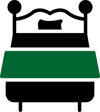 Beyaz arkaplanda uyku yastığı, çizim, vektör.